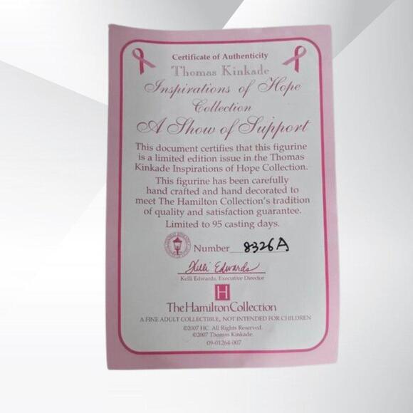 2/$50 Thomas Kinkade Inspiration of Hope A Show of Support Figurine 8326A - Picture 8 of 9